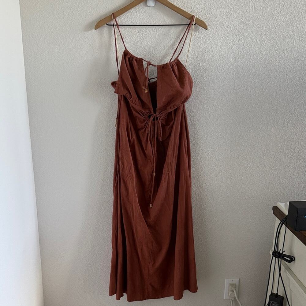 Free People Boho Elegant Rust Brown Dress Medium